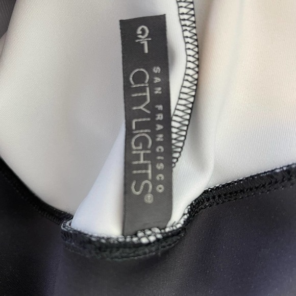 San Francisco City Lights Black Beauty Morgan Printed Zip Pocket Pants NWT Large - Picture 9 of 9